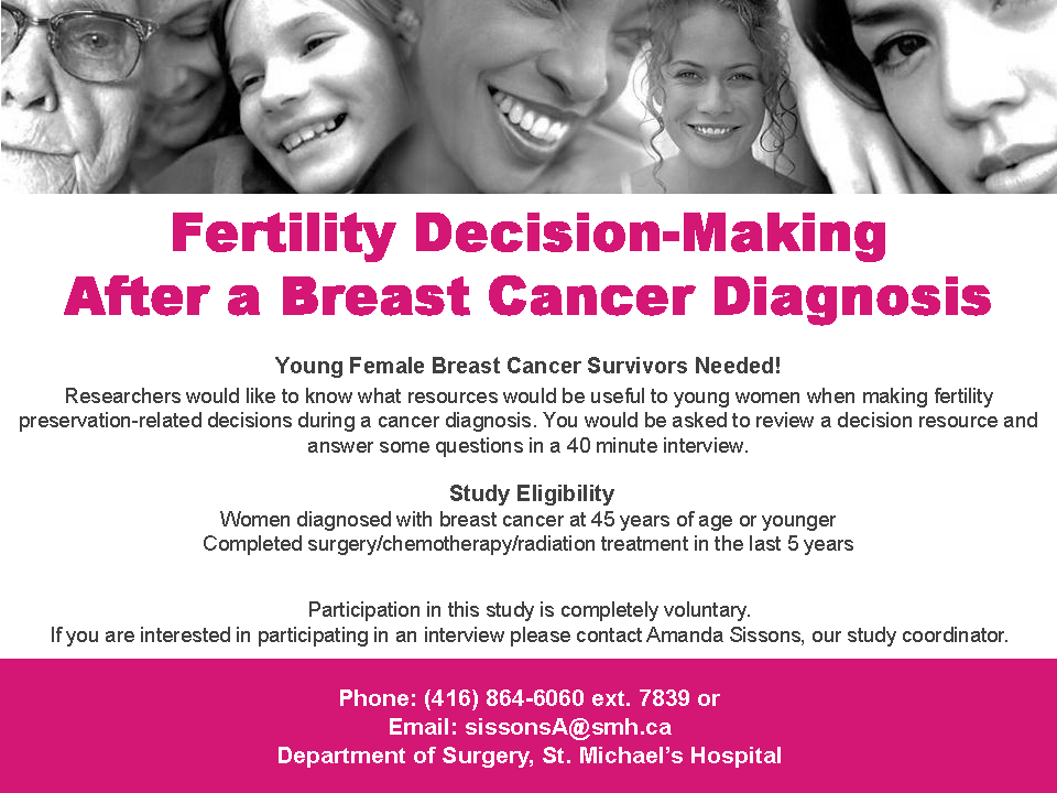 Recruitment Poster_Oncofertility Decision-Making Study