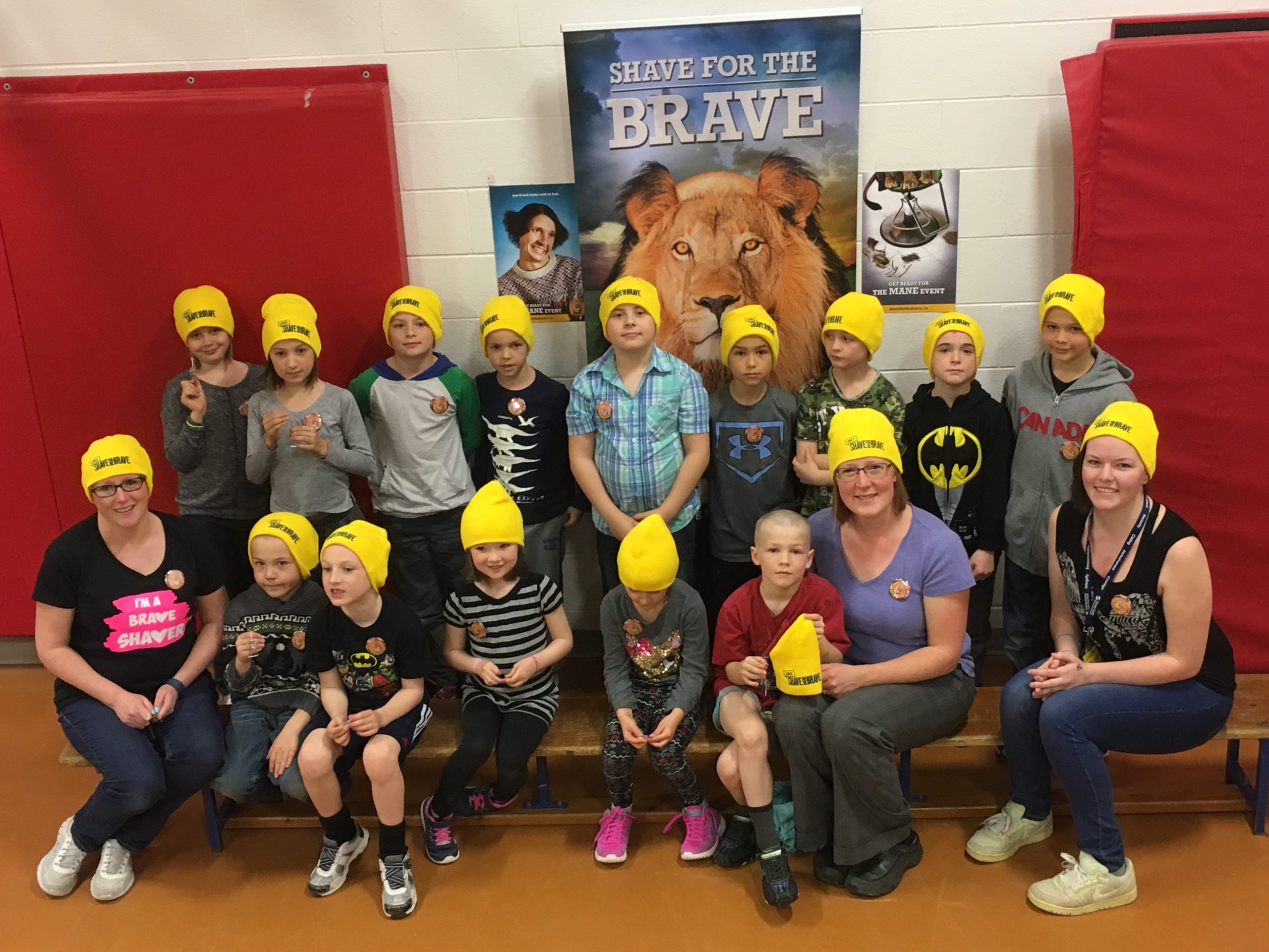 14 Students after their shave