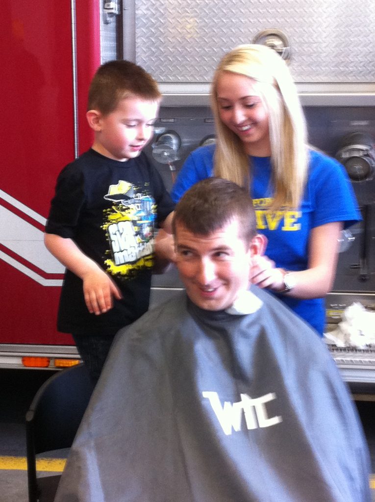 Jim gets his head Shaved while his